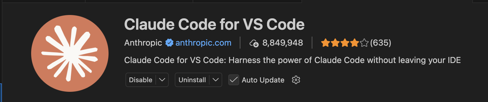 Расширение Claude Code от Anthropic